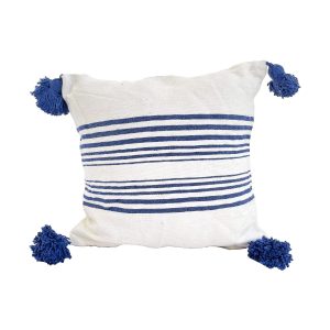 cojin-de-algodon-blanco-con-lineas-y-pompones-azules-3 cojin-de-algodon-blanco-con-lineas-y-pompones-azules-1 cojin-de-algodon-blanco-con-lineas-y-pompones-azules-2