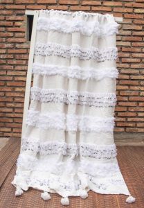 handira marroqui 220x240 cm manta de boda bereber handira marroqui 220x240 cm manta de boda bereber Handira Blanca Simple Marroquí 180x280 cm
