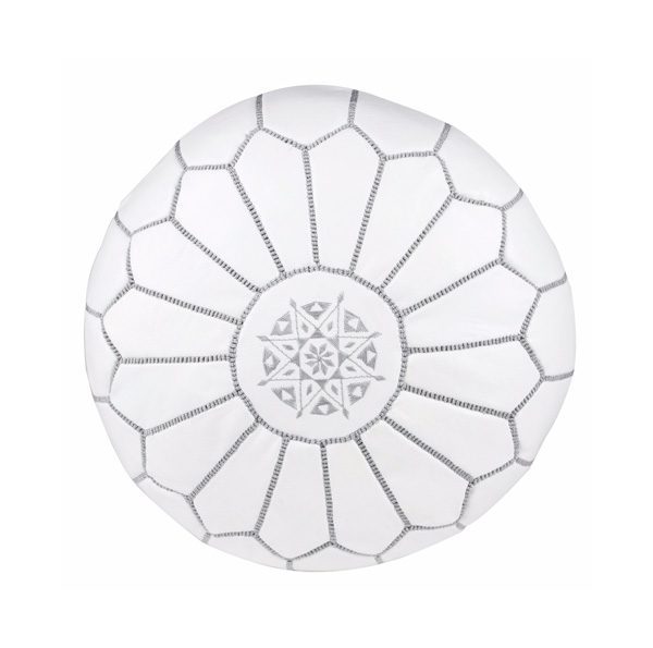 ▷ Puff de cuero blanco : Puff Natural 100% Original Made in Marruecos ▷ Puff de cuero blanco : Puff Natural 100% Original Made in Marruecos ▷ Puff de cuero blanco : Puff Natural 100% Original Made in Marruecos Puff de cuero blanco con bordados
